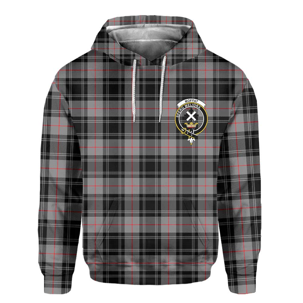 Clan Moffat Tartan Men Hoodie Crest And Plaid Basic Style