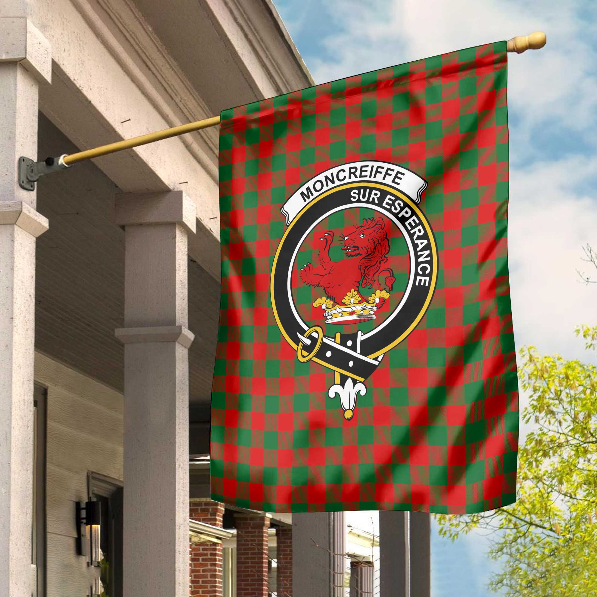 Clan Moncreiffe Tartan Garden Flag Crest And Plaid Basic Style