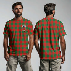 Clan Moncreiffe Tartan Men T Shirt Crest And Plaid Basic Style