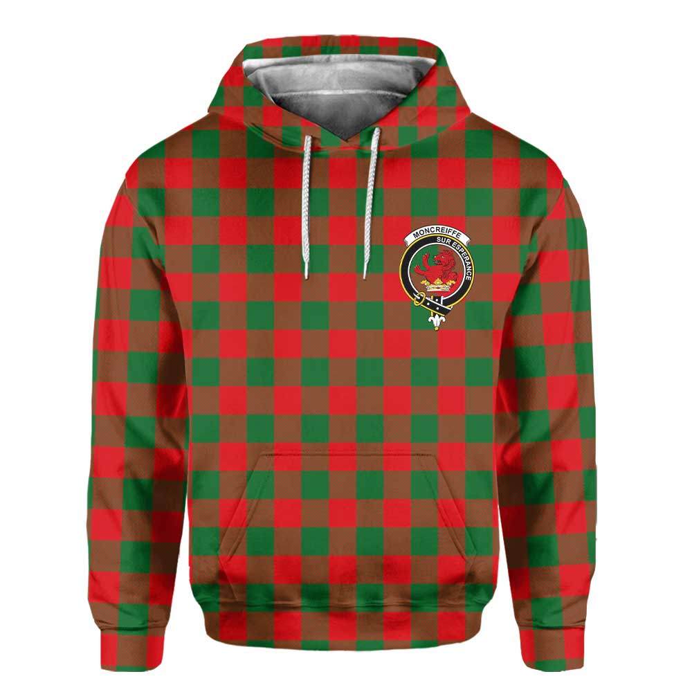 Clan Moncreiffe Tartan Women Hoodie Crest And Plaid Basic Style