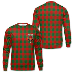 Clan Moncreiffe Tartan Women Sweatshirt Crest And Plaid Basic Style