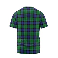 Clan Monteith Tartan Men T Shirt Crest And Plaid Basic Style