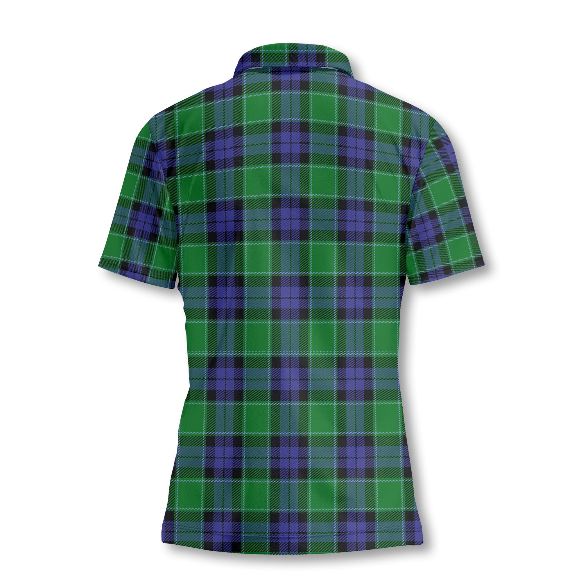Clan Monteith Tartan Women Polo Shirt Crest And Plaid Basic Style
