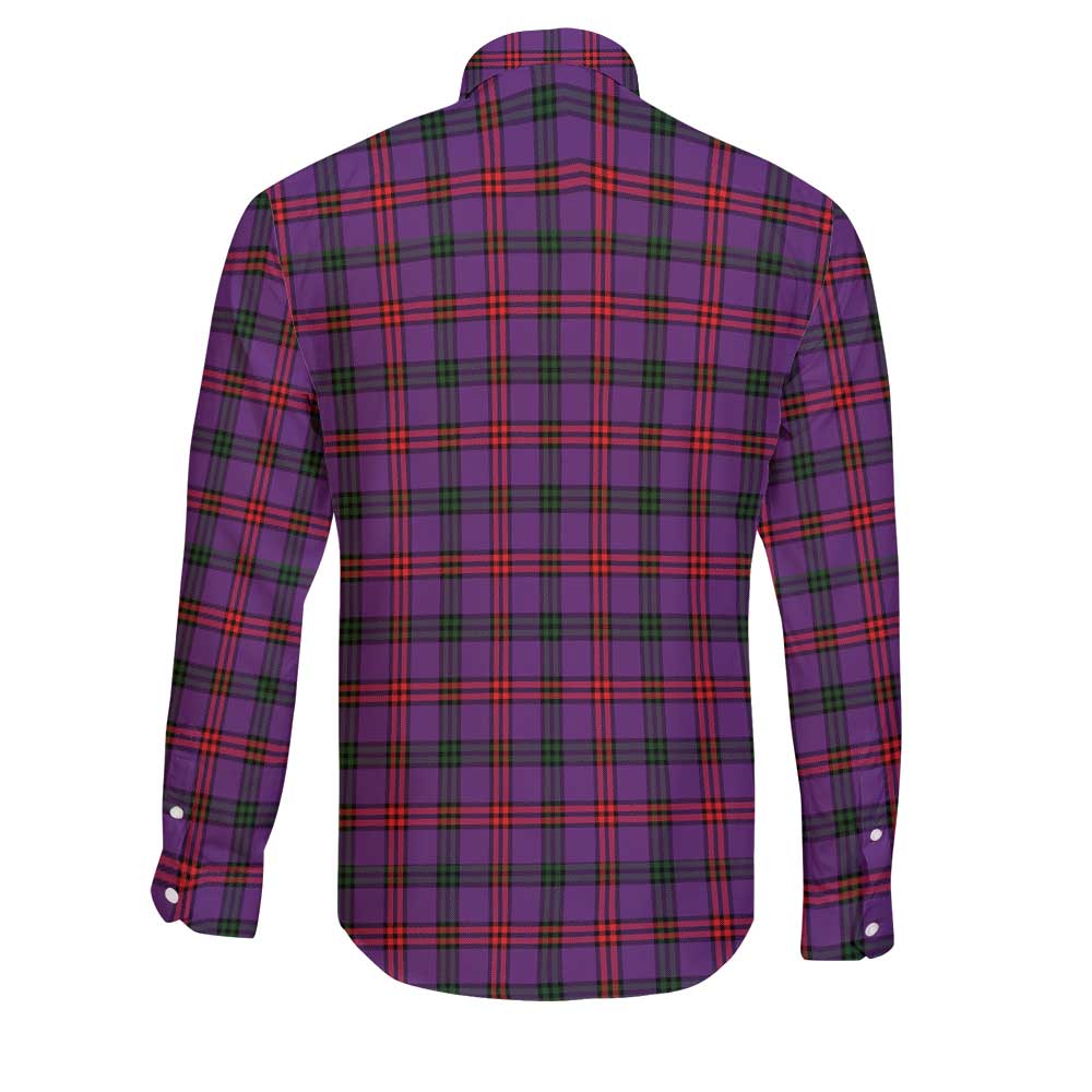 Clan Montgomery Tartan Long Sleeve Button Shirt Crest And Plaid Basic Style