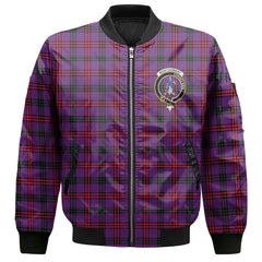 Clan Montgomery Tartan Women Bomber Jacket Crest And Plaid Basic Style