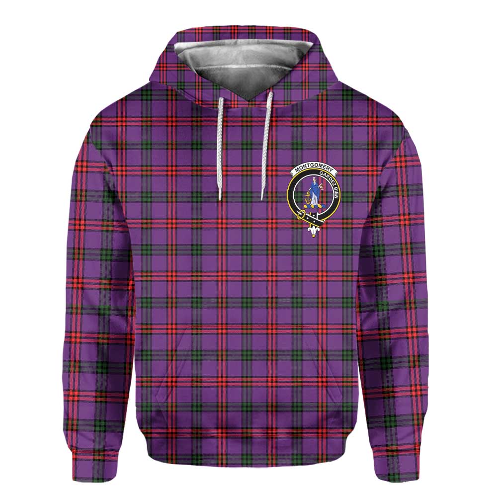 Clan Montgomery Tartan Women Hoodie Crest And Plaid Basic Style