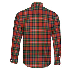 Clan Monypenny Tartan Long Sleeve Button Shirt Crest And Plaid Basic Style