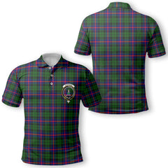 Clan Morrison Tartan Golf Men Polo Shirt Crest And Plaid Basic Style