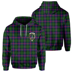 Clan Morrison Tartan Men Hoodie Crest And Plaid Basic Style