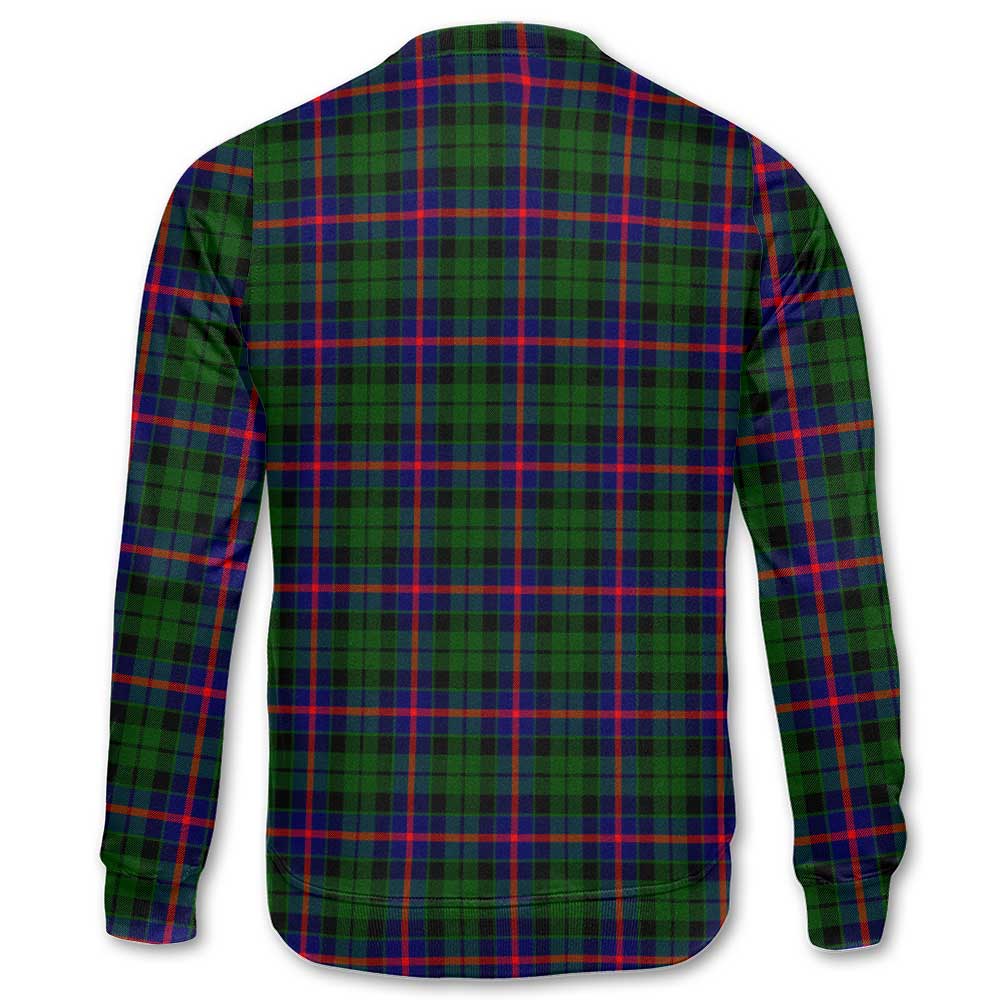Clan Morrison Tartan Women Sweatshirt Crest And Plaid Basic Style
