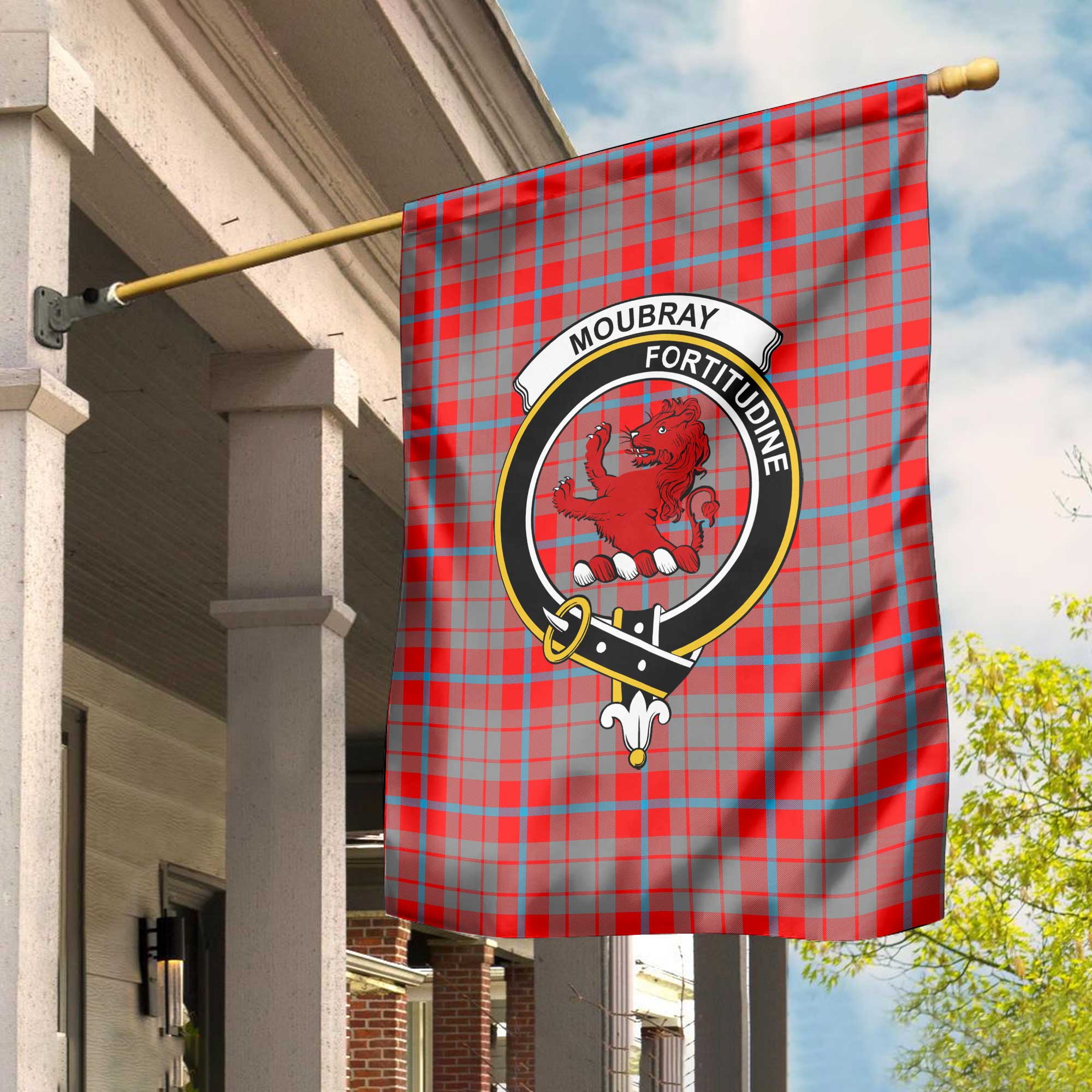 Clan Moubray Tartan Garden Flag Crest And Plaid Basic Style