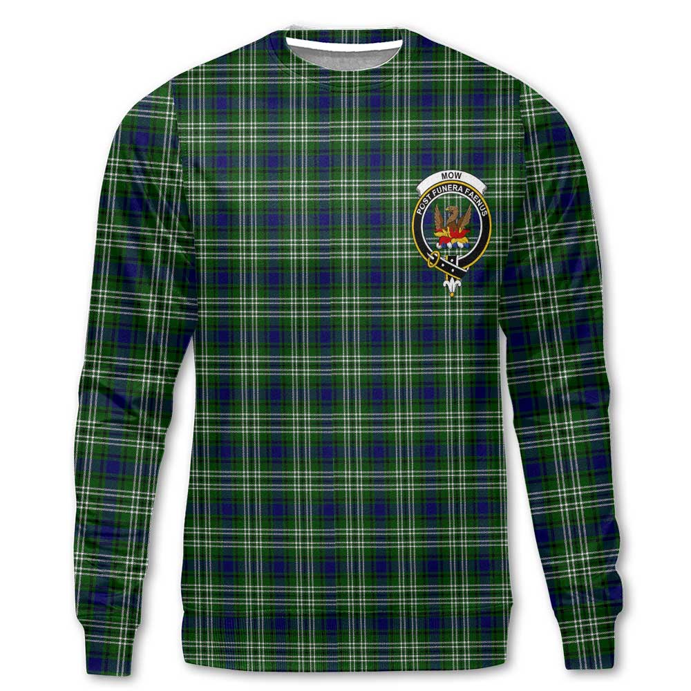 Clan Mow Tartan Women Sweatshirt Crest And Plaid Basic Style