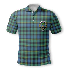 Clan Mowat Tartan Golf Men Polo Shirt Crest And Plaid Basic Style
