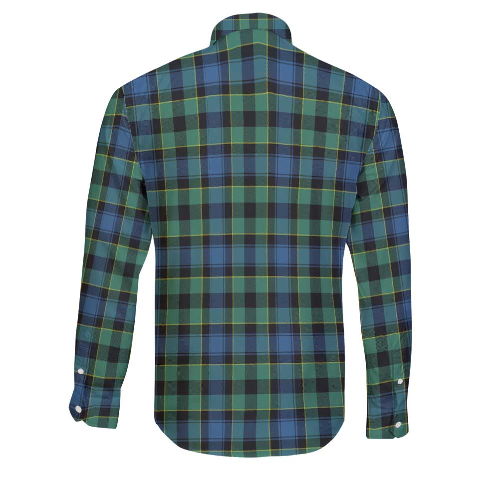 Clan Mowat Tartan Long Sleeve Button Shirt Crest And Plaid Basic Style