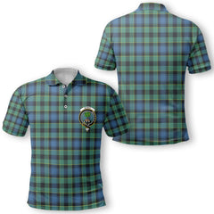 Clan Mowat Tartan Men Polo Shirt Crest And Plaid Basic Style
