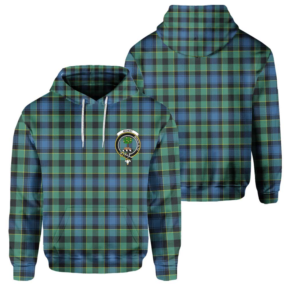 Clan Mowat Tartan Women Hoodie Crest And Plaid Basic Style