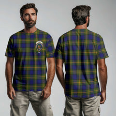Clan Muir Tartan Men T Shirt Crest And Plaid Basic Style