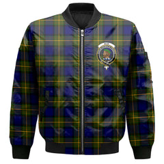 Clan Muir Tartan Women Bomber Jacket Crest And Plaid Basic Style
