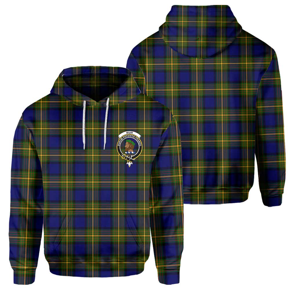 Clan Muir Tartan Women Hoodie Crest And Plaid Basic Style
