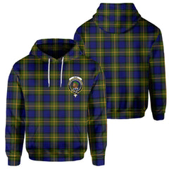 Clan Muir Tartan Women Hoodie Crest And Plaid Basic Style