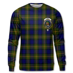 Clan Muir Tartan Women Sweatshirt Crest And Plaid Basic Style