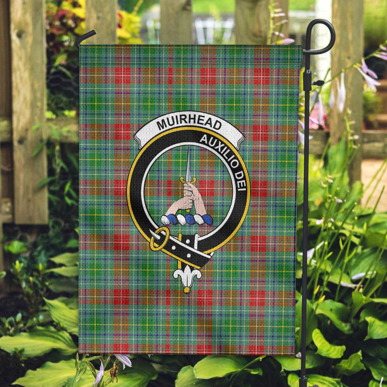 Clan Muirhead Tartan Garden Flag Crest And Plaid Basic Style