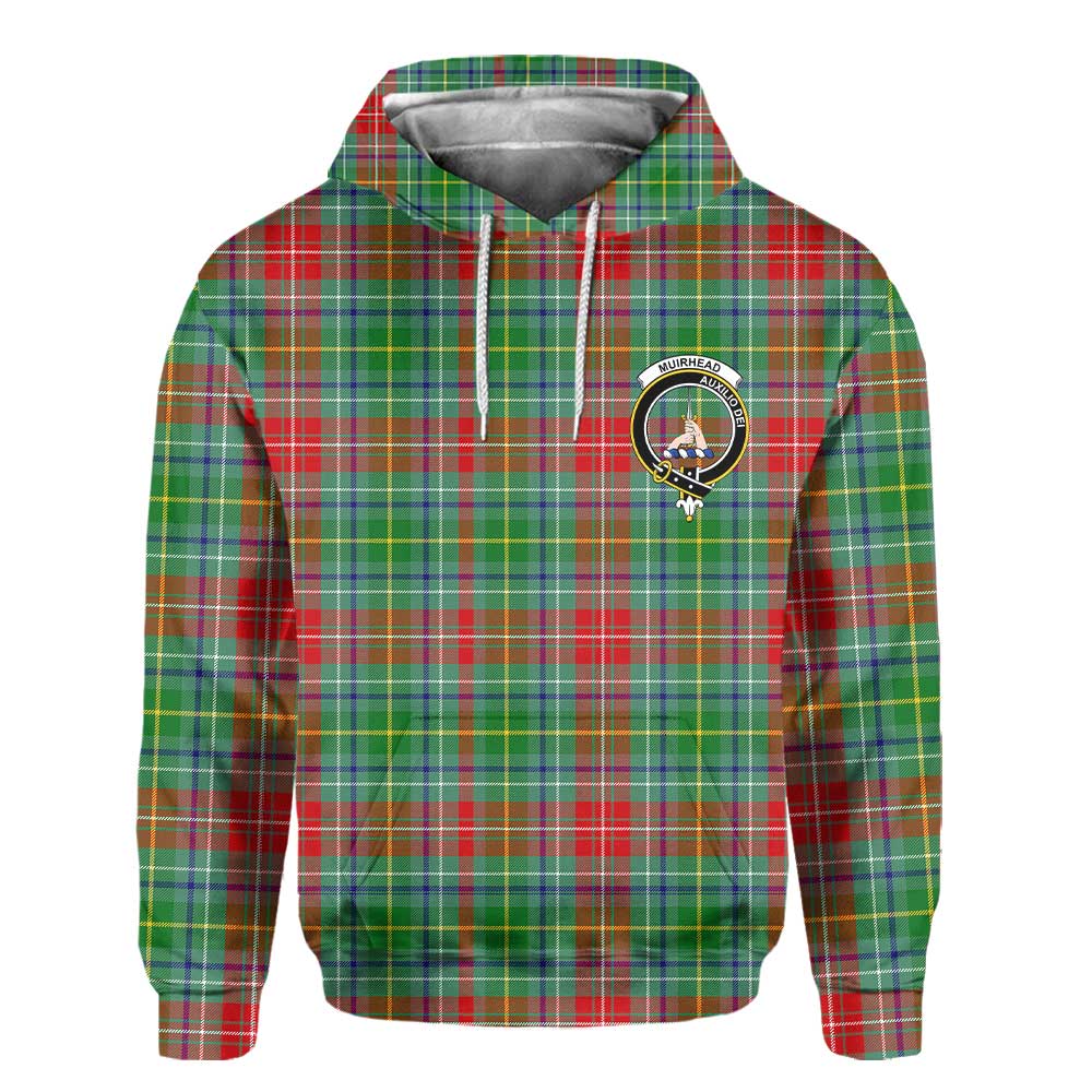 Clan Muirhead Tartan Men Hoodie Crest And Plaid Basic Style