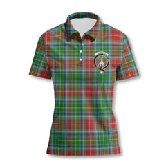 Clan Muirhead Tartan Women Polo Shirt Crest And Plaid Basic Style