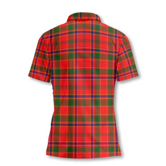 Clan Munro Tartan Women Polo Shirt Crest And Plaid Basic Style