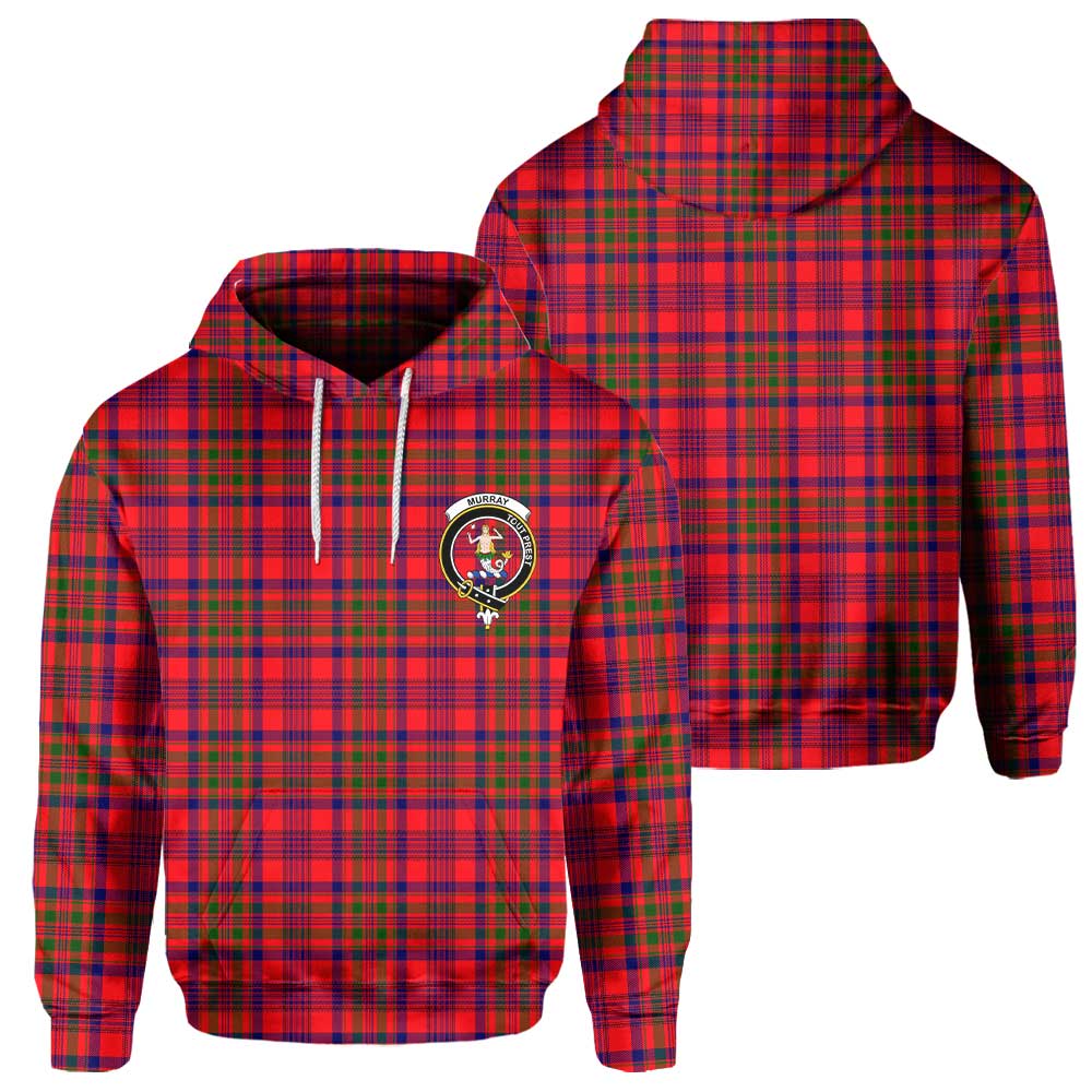 Clan Murray Of Atholl Tartan Men Hoodie Crest And Plaid Basic Style