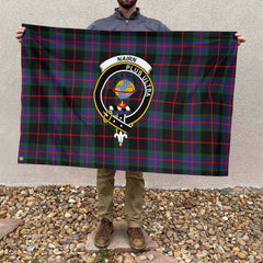 Clan Nairn Tartan Flag Crest And Plaid Basic Style