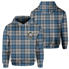 Clan Napier Tartan Men Hoodie Crest And Plaid Basic Style