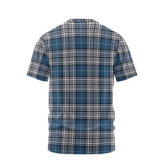 Clan Napier Tartan Men T Shirt Crest And Plaid Basic Style