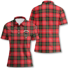 Clan Nesbitt Tartan Women Polo Shirt Crest And Plaid Basic Style