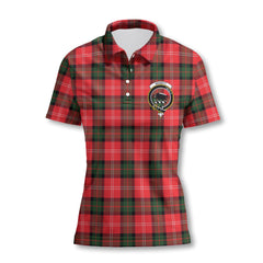 Clan Nesbitt Tartan Women Polo Shirt Crest And Plaid Basic Style