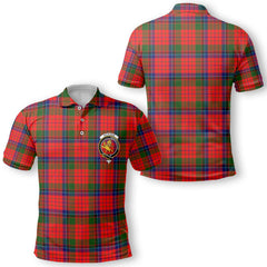 Clan Nicolson Tartan Golf Men Polo Shirt Crest And Plaid Basic Style