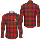 Clan Nicolson Tartan Long Sleeve Button Shirt Crest And Plaid Basic Style
