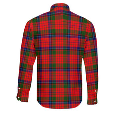 Clan Nicolson Tartan Long Sleeve Button Shirt Crest And Plaid Basic Style
