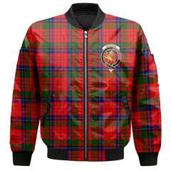 Clan Nicolson Tartan Women Bomber Jacket Crest And Plaid Basic Style