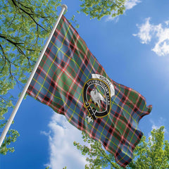 Clan Norvel Tartan Flag Crest And Plaid Basic Style