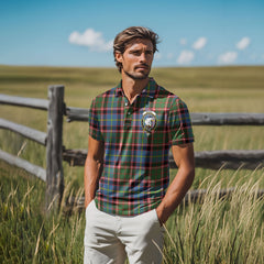 Clan Norvel Tartan Men Polo Shirt Crest And Plaid Basic Style