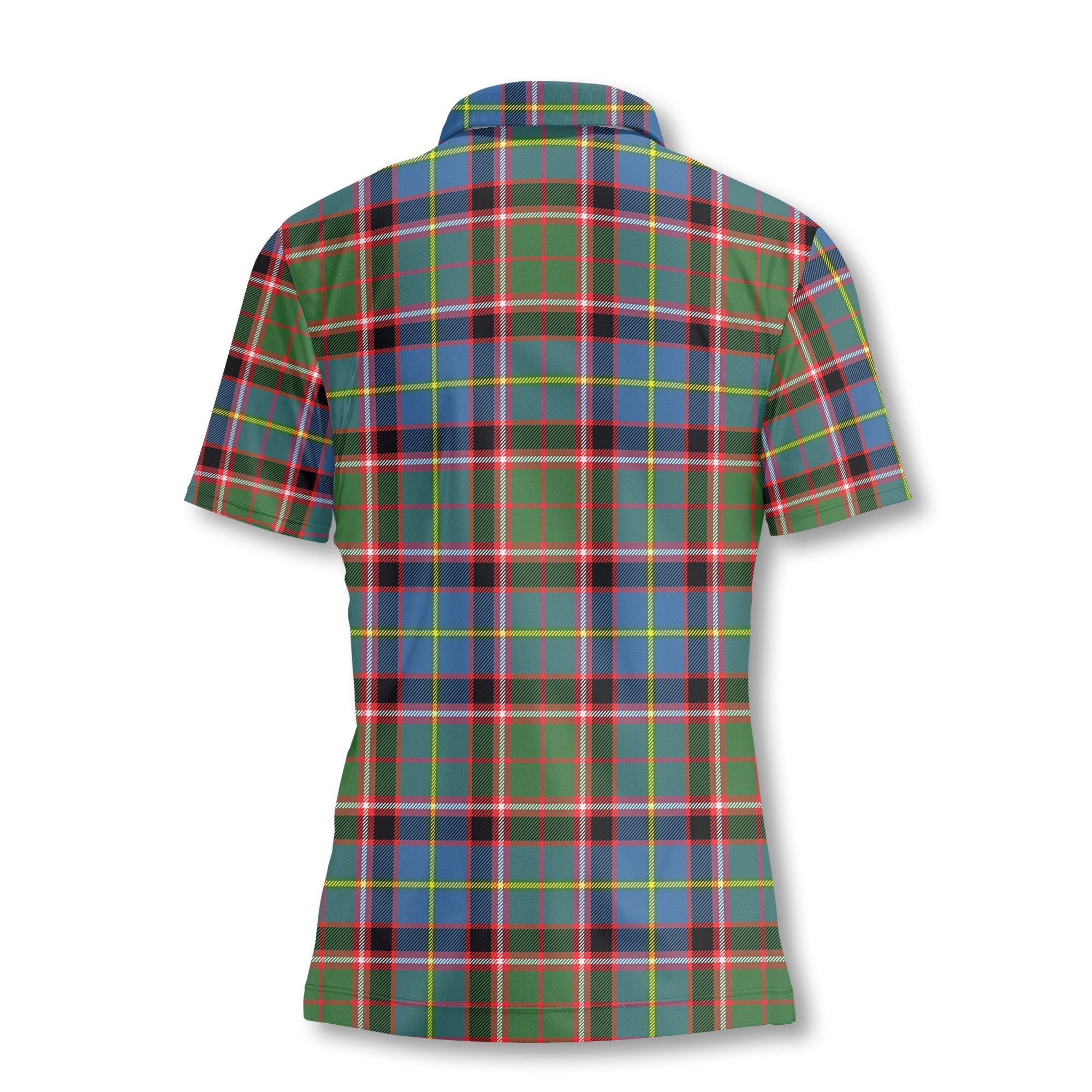 Clan Norvel Tartan Women Polo Shirt Crest And Plaid Basic Style