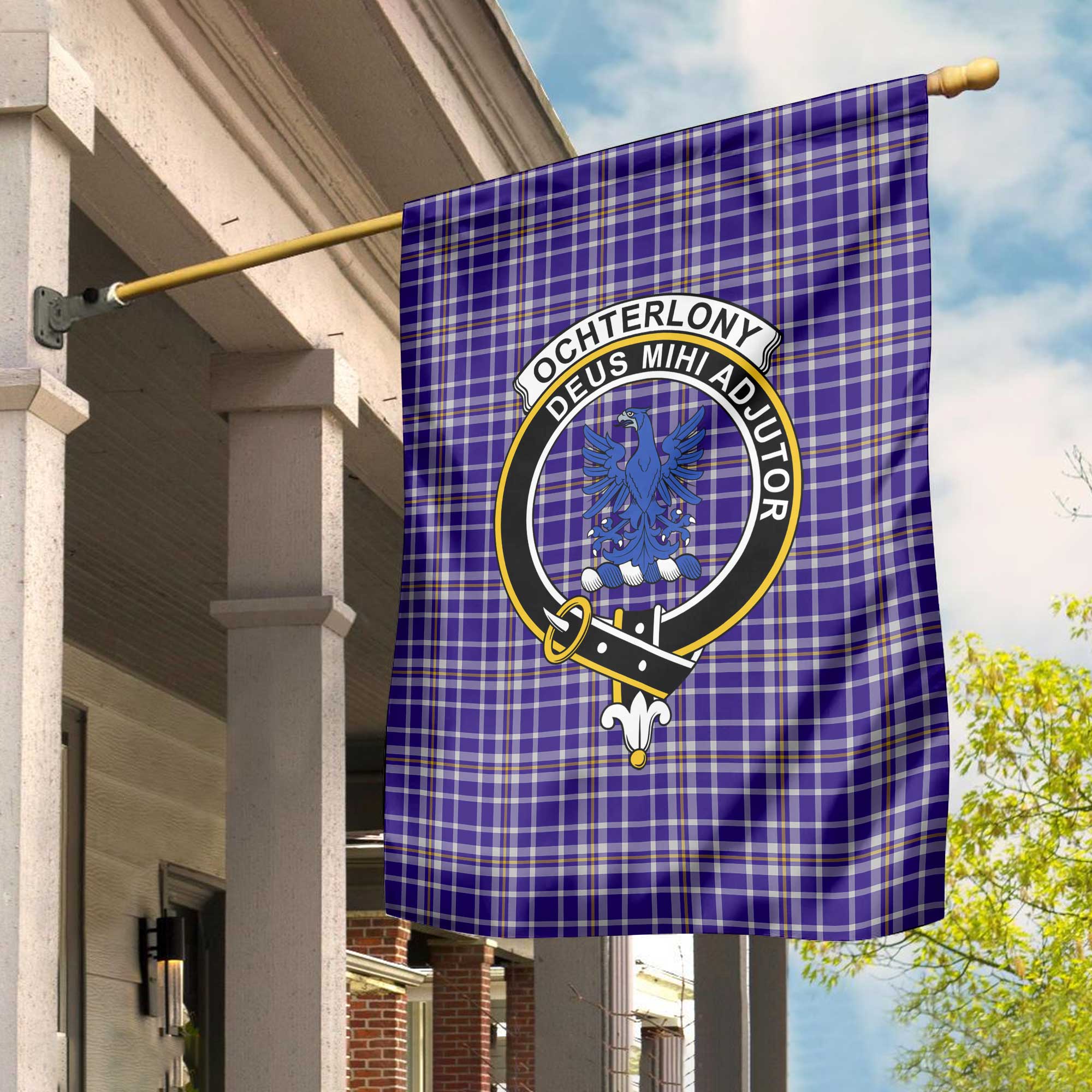 Clan Ochterlony Tartan Garden Flag Crest And Plaid Basic Style