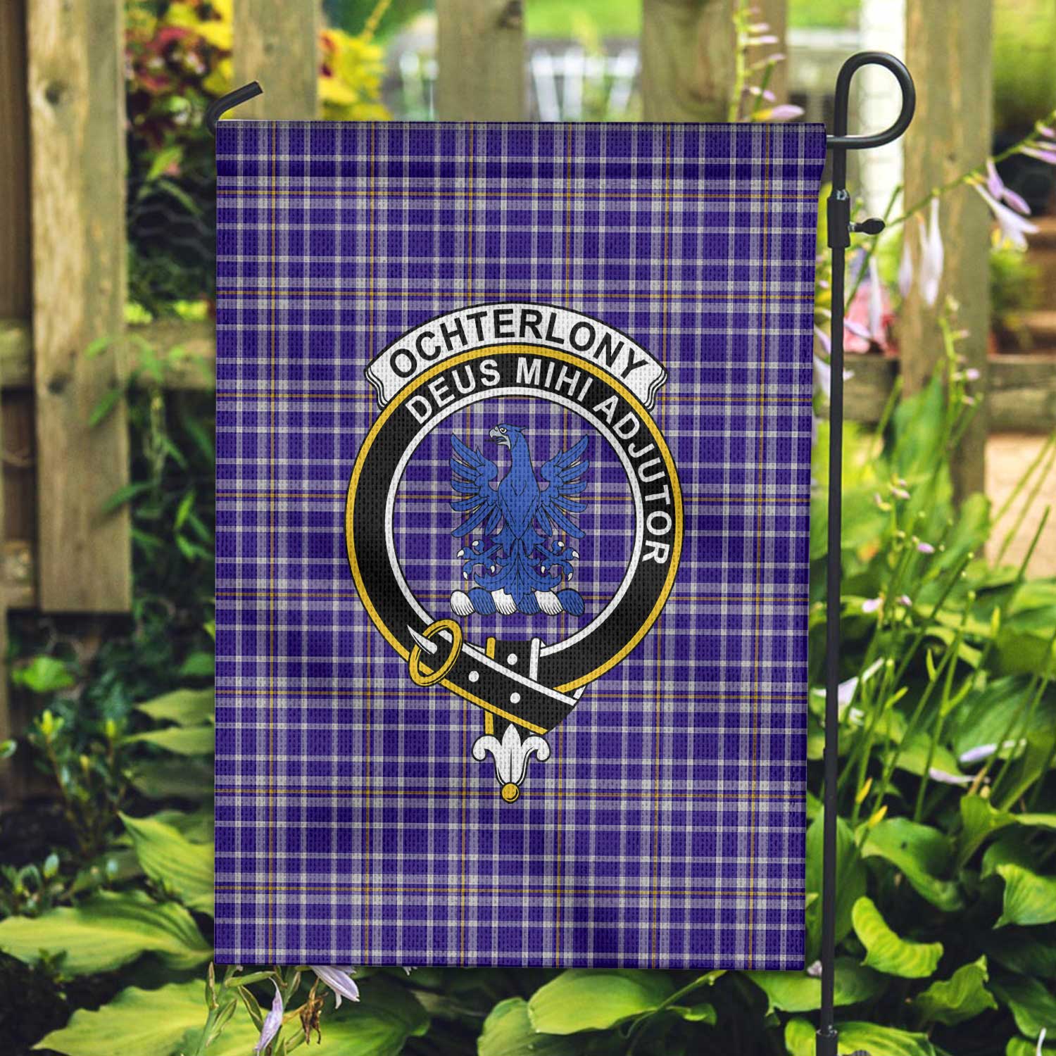 Clan Ochterlony Tartan Garden Flag Crest And Plaid Basic Style