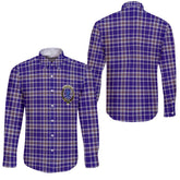 Clan Ochterlony Tartan Long Sleeve Button Shirt Crest And Plaid Basic Style