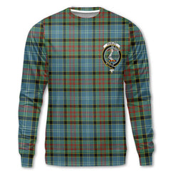 Clan Paisley Tartan Women Sweatshirt Crest And Plaid Basic Style