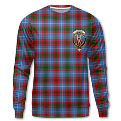 Clan Preston Tartan Women Sweatshirt Crest And Plaid Basic Style