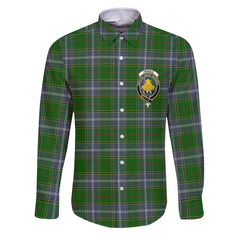 Clan Pringle Tartan Long Sleeve Button Shirt Crest And Plaid Basic Style