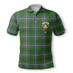 Clan Pringle Tartan Men Polo Shirt Crest And Plaid Basic Style