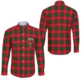 Clan Rattray Tartan Long Sleeve Button Shirt Crest And Plaid Basic Style